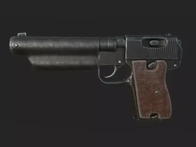 gun Type64 Free low-poly 3D model