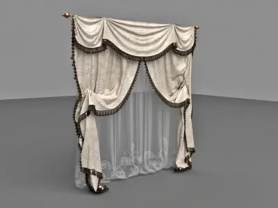 Classic Curtain 3D model
