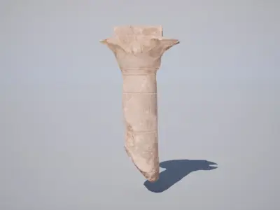 Egyptian Column Low-poly 3D model purchase