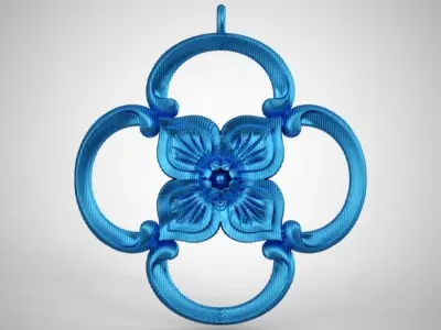 Clover Pendant 3D print model