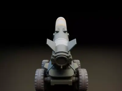 Missile transport and launch vehicle  3D print model purchase
