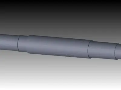 shaft metal tube Free 3D model