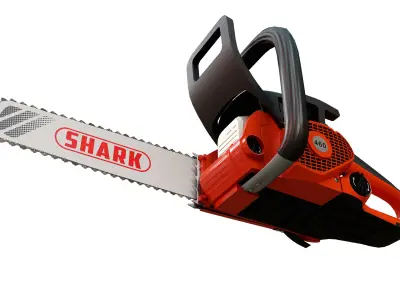 Chainsaw PBR ready   3D model