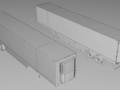 Peterbilt Truck and Trailer Collection 3D model