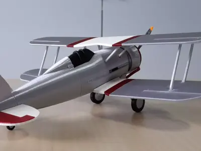PLANE BIPLANE GLOSTER GLADIATOR 3D print model