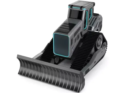 bulldozer 3D model V3