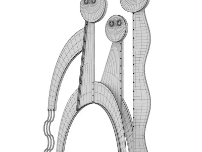 Toronto Metall Sculpture 3D model