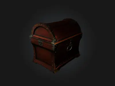 Magic Chest Low-poly 3D model