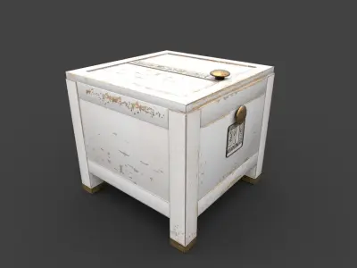 Egyptian Chest Low-poly 3D model
