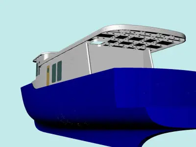 Tour Boat 3D model