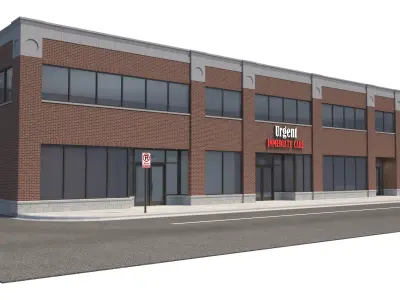 Commercial-030 Office Building 3D model