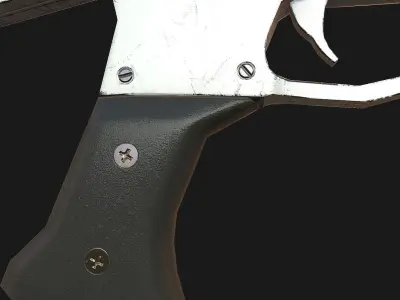 Next Gen Sci-Fi Gun Low-poly 3D model