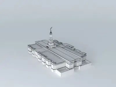 Mormon church  Free 3D model