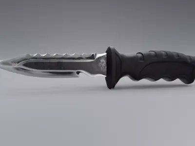 Hunting Knife 3D Model Free 3D model