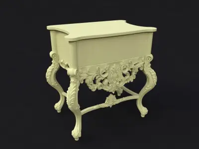 bedside table 3D model