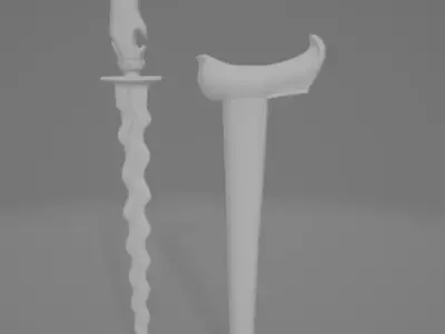 Javanese Kris blade  - High Poly 3D model