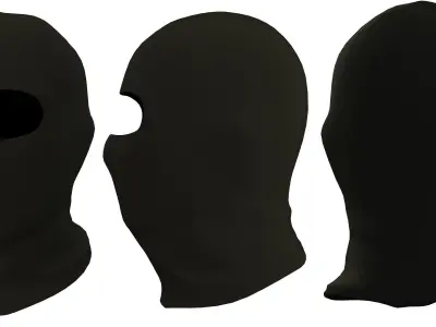 Balaclava ski mask Low-poly 3D model purchase