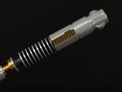 Luke Skywalkers Lightsaber From Episode 6 3D model