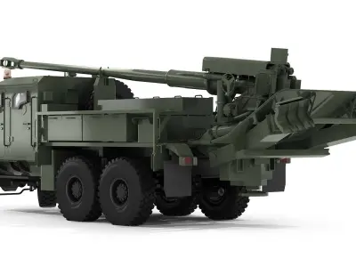 Howitzer Bogdana 3D model