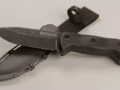 KA-BAR BK-2 Knife Low-poly 3D model