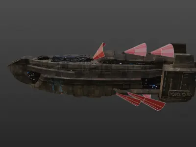 Hutt Battlecruiser II 3D model