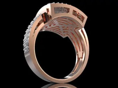 RING ALLURE ANTIQUE 15 3D print model
