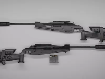 Blaser R93 Tactical 2 Low-poly 3D model