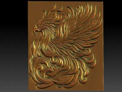 2 phoenix CNC Relief Model 3D print model