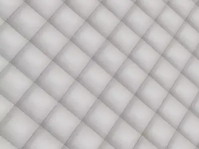 White Padded Metal Shielding PBR Seamless Texture