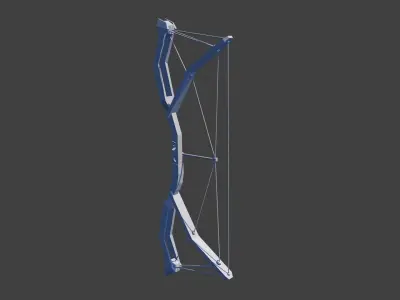 Low poly tactical bow Free low-poly 3D model
