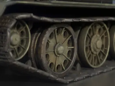 T 34 76 1943 EARLY PRODUCTION 3D model