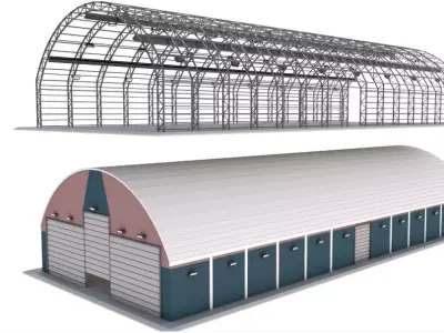 Aircraft Maintenance Hangar 3D model
