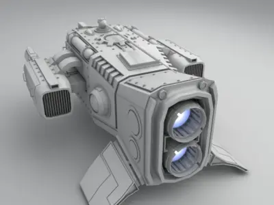 medium sentry drone 3D model