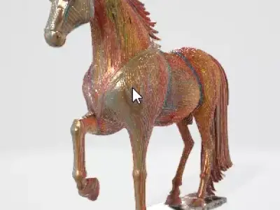 3D Horse Figurine  High Quality Decorative Asset 3D model