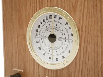 Bush Antique 1934 Radio 3D model