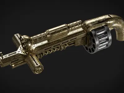 Constantine - Holy Shotgun Low-poly 3D model