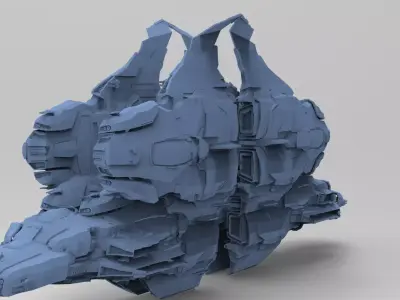 Space Roamer Mining laser Architecture 1  3D model