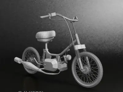 Zanella Pocket moped 48cc 3D model