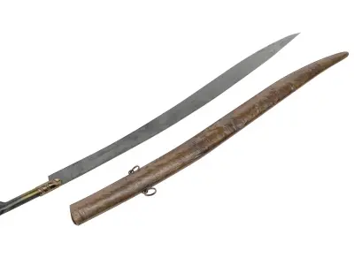 Yatagan Sword Low-poly 3D model purchase