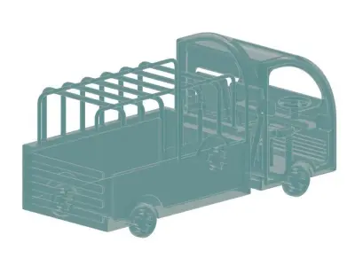 Glass Truck Toy 3D model