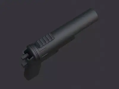 Offhand Rocket Launcher Low-poly 3D model