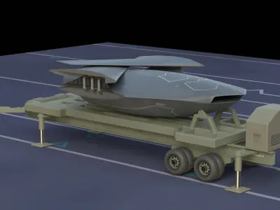 XBAT Drone 3D model