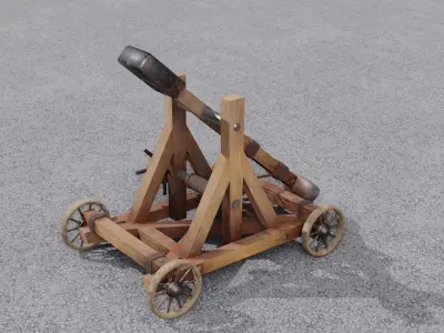 Catapult 3D model Low-poly 3D model purchase