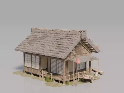 Traditional Japanese House 26 3D model
