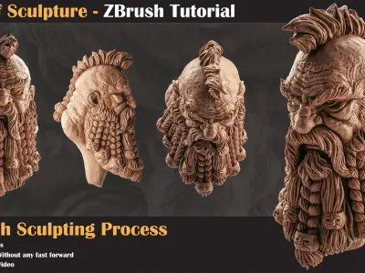 875 min Character ZBrush Modeling Tutorial   3D model