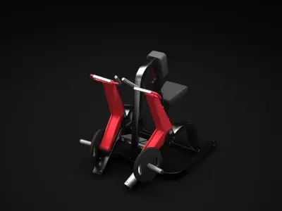 Row Machine 3D model