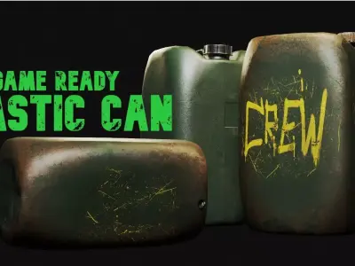 Plastic Can 3D Model Low-poly 3D model