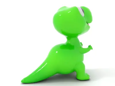 Happy Dino model pack Low-poly 3D model