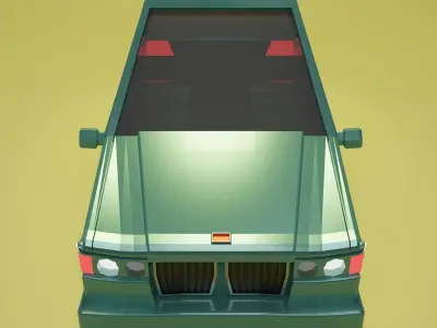 Car Lowpoly M3 1999 3D model