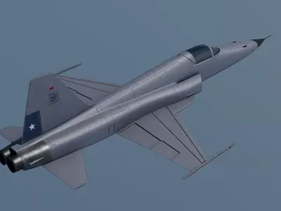 F-5E Tiger II Fighter Jet 3D Model PBR Game Ready Aircraft 3D model